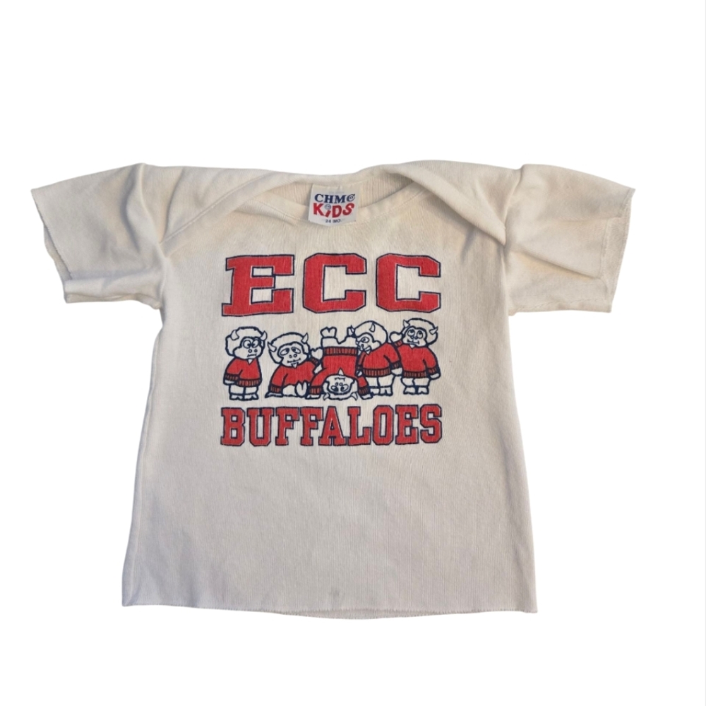 RARE Vintage 1980s Erie Community College ECC Buffaloes T-Shirt